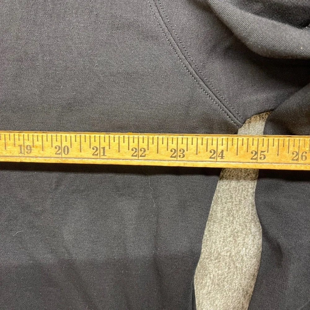 Vtg Orvis Mens Mock Neck Long Sleeve Shirt Black XL Cotton Knit‎ Pullover